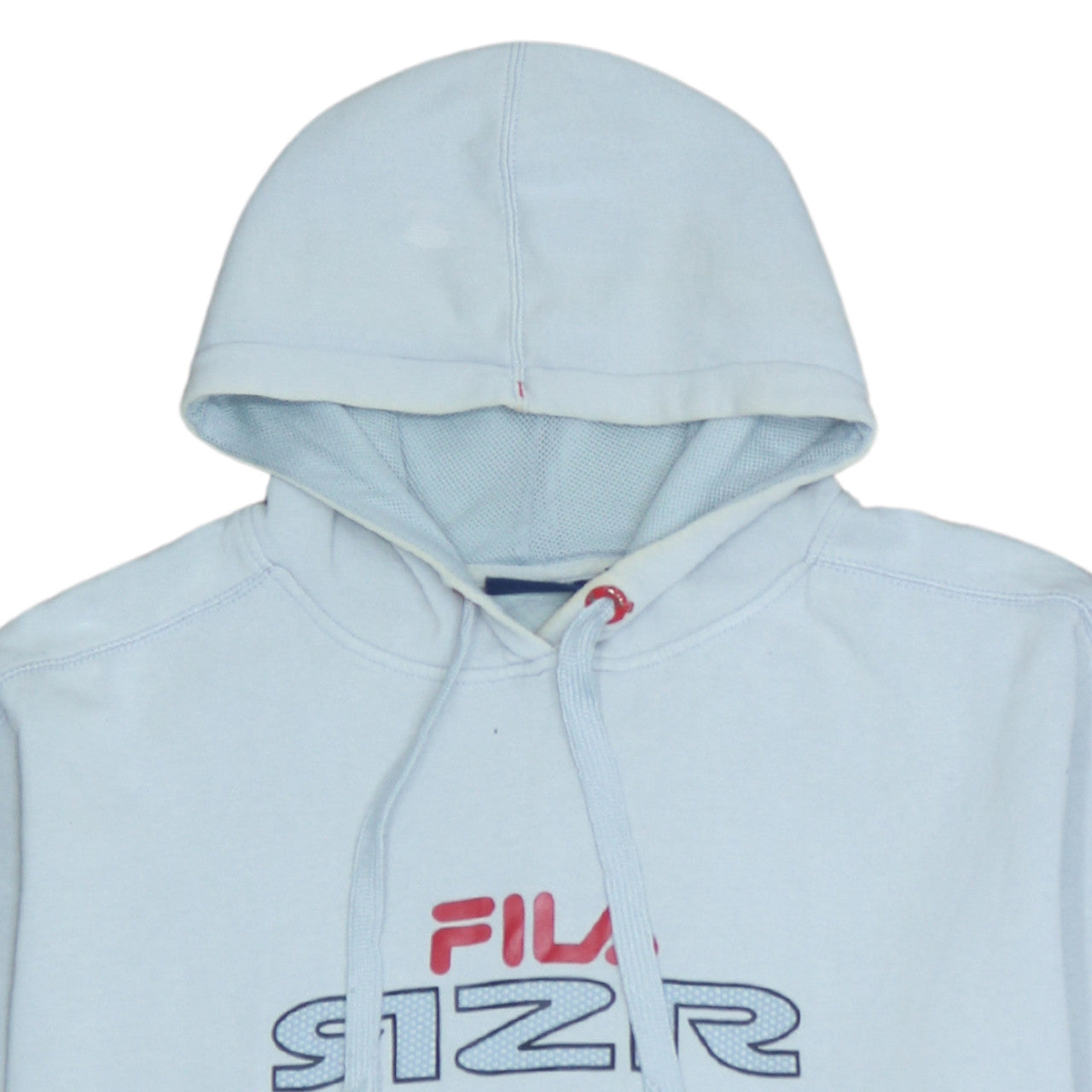 Fila Mens Blue Pullover Hoodie 2XL Sports Logo Hooded Sweatshirt