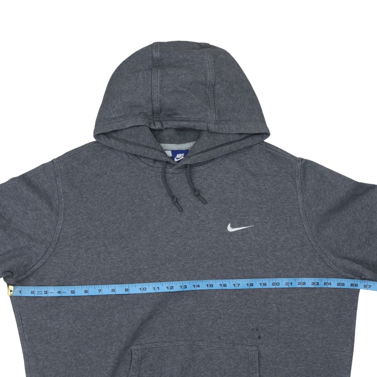 Nike Men’s Grey Pullover Hoodie XL Regular Fit Sports Fleece