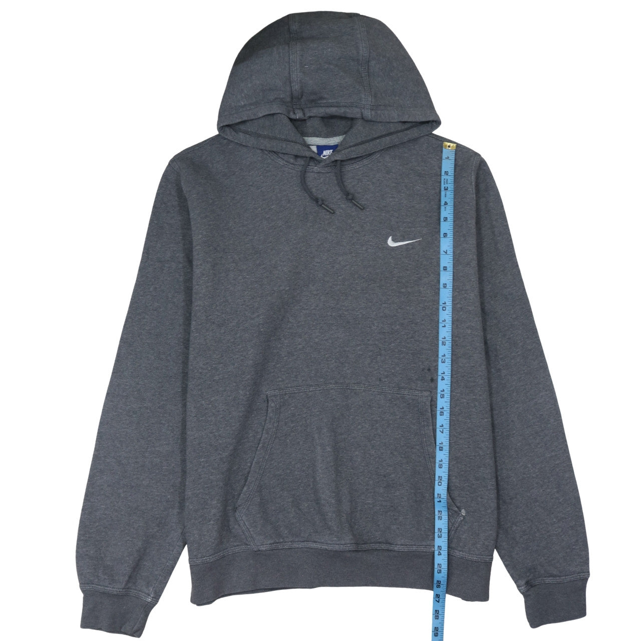 Nike Men’s Grey Pullover Hoodie XL Regular Fit Sports Fleece