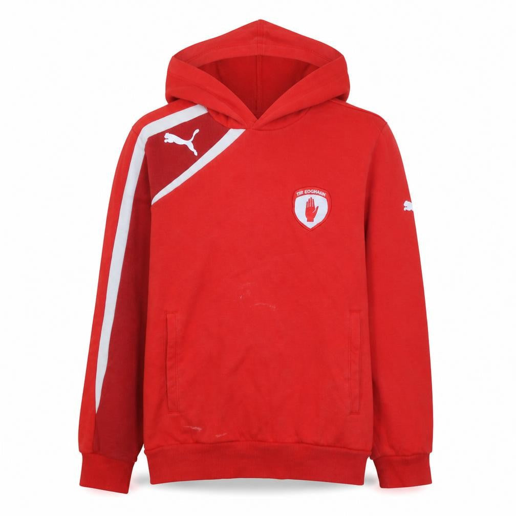 Puma Boys Red Pullover Hoodie 14 Years 164cm Tir Eoghain Logo Sportswear