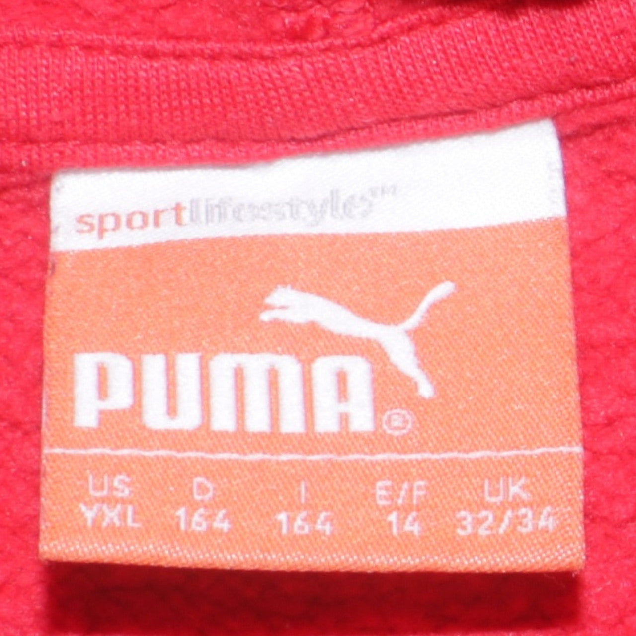 Puma Boys Red Pullover Hoodie 14 Years 164cm Tir Eoghain Logo Sportswear