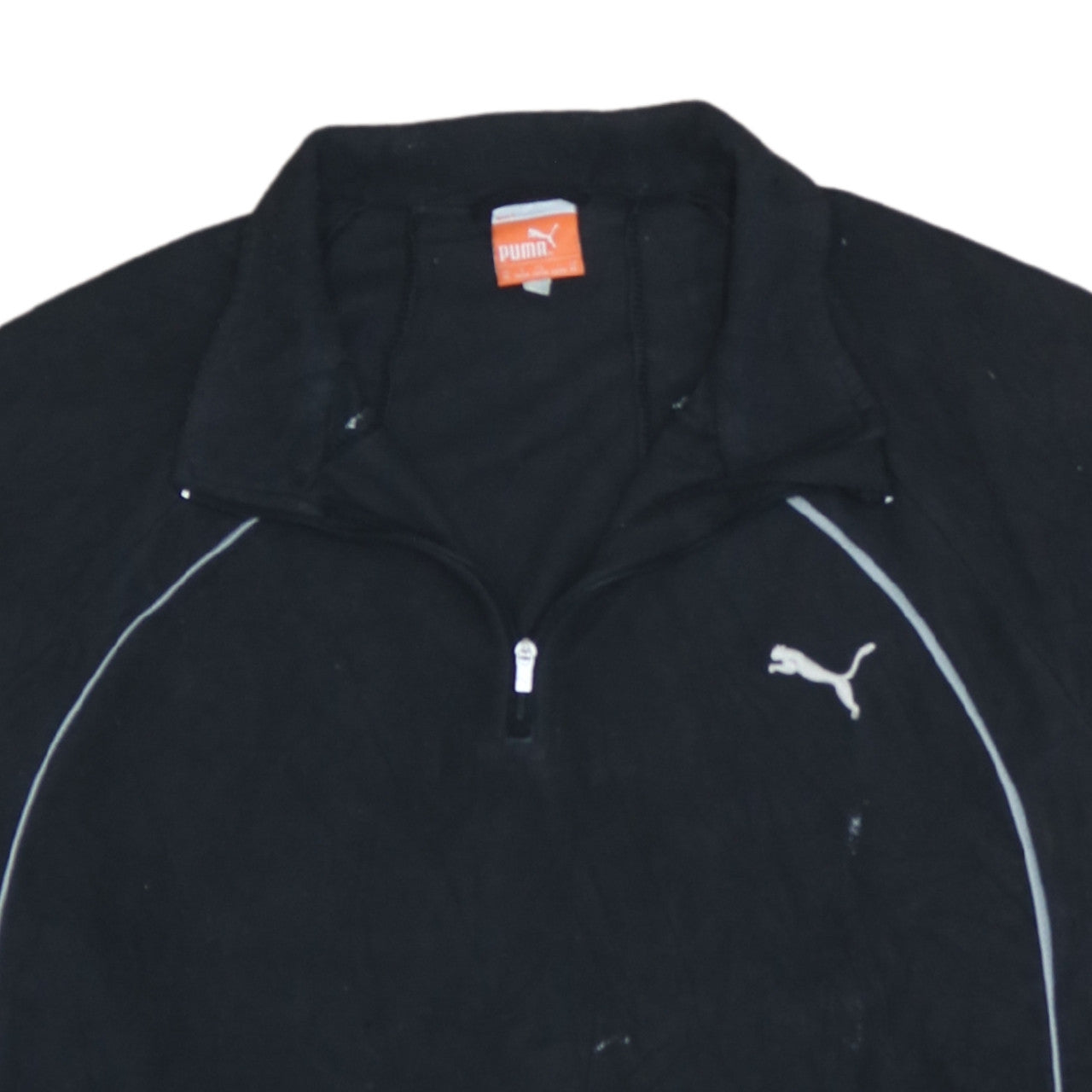 Puma Men's Black XL 1/4 Zip Fleece Sweatshirt Pullover