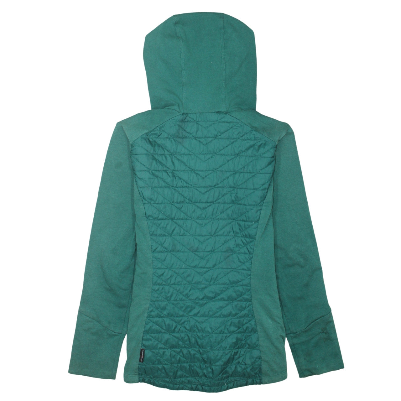 The North Face Womens Green S Hooded Quilted Full Zip Jacket