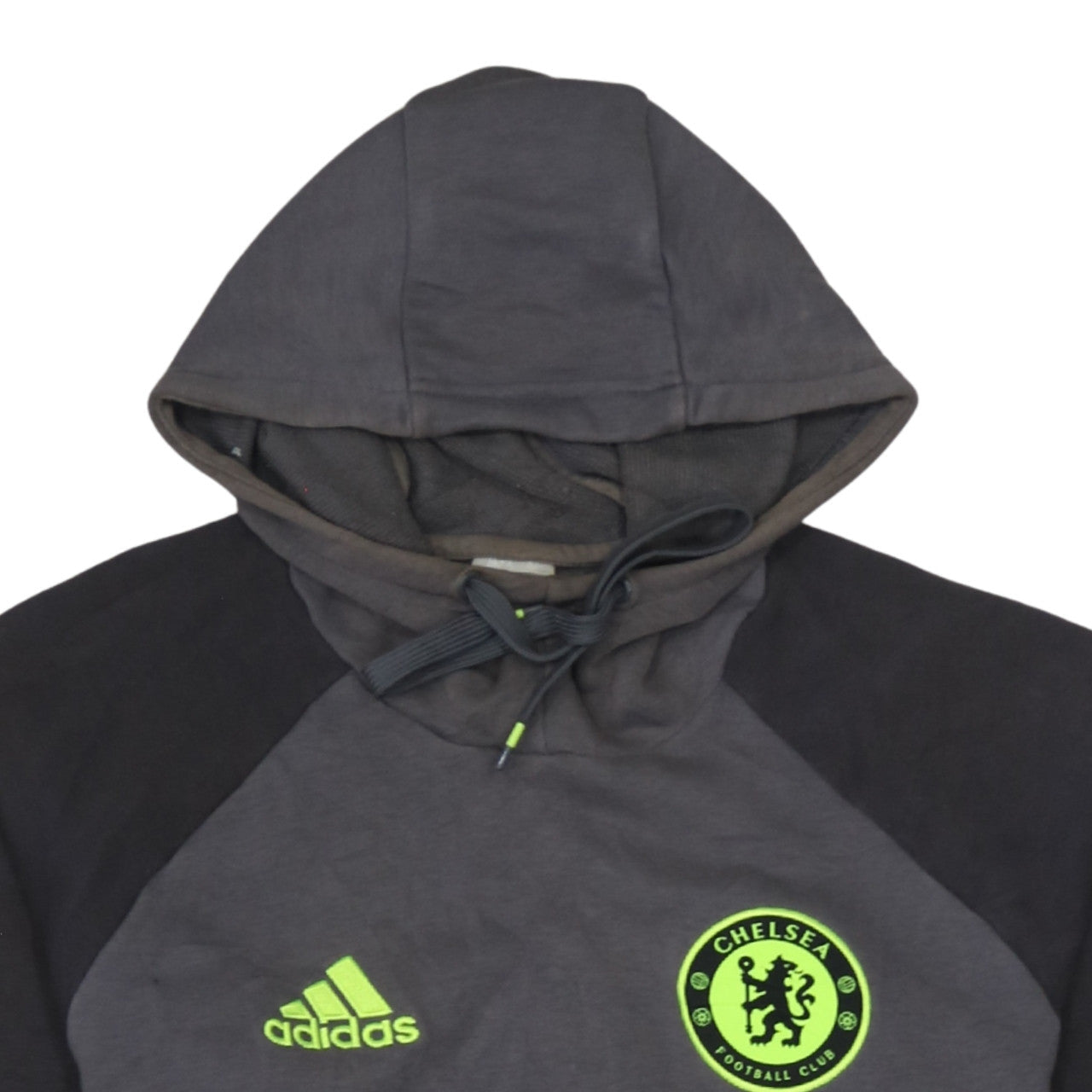Adidas Mens Grey Chelsea FC Pullover Hoodie Small Regular Fit