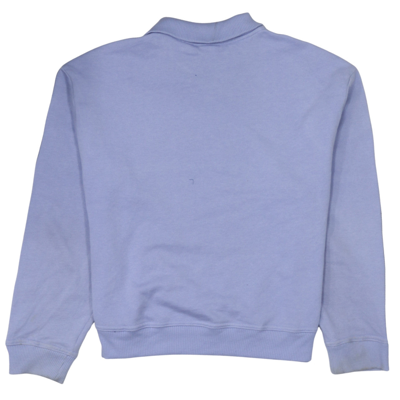 Levi's Women Lilac 1/4 Zip Logo Sweatshirt XXS Relaxed Cotton Blend