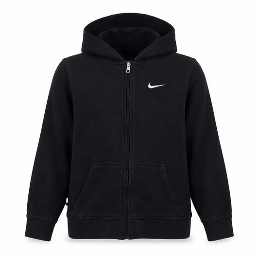 Nike Boys Black Full Zip Hoodie XL (13-15 Years) Fleece Sweatshirt