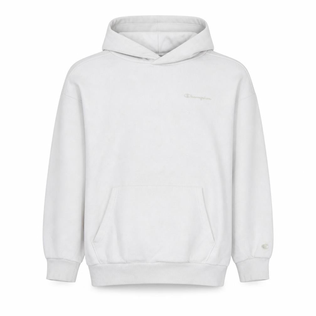 Champion Boys White Pullover Hoodie Size 11-12 Years Cotton Blend