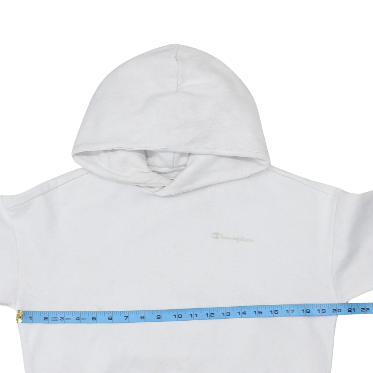 Champion Boys White Pullover Hoodie Size 11-12 Years Cotton Blend