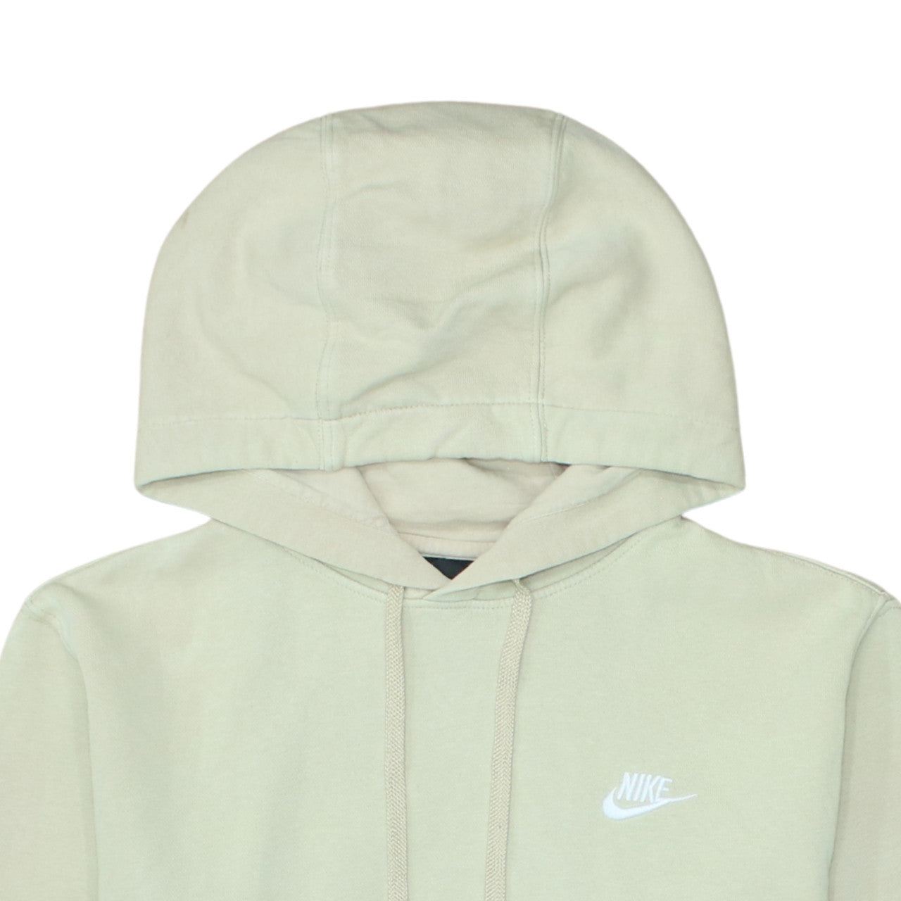 Nike Women's Beige XS Pullover Hoodie with Logo Detail