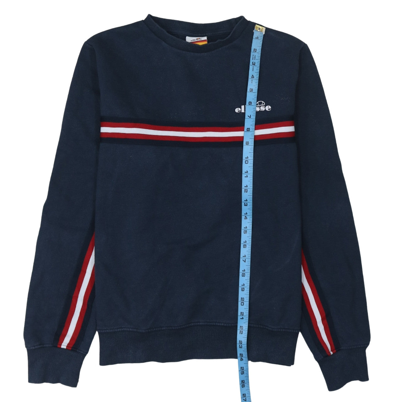 Ellesse Womens Navy Blue Crew Neck Pullover Sweatshirt UK 10