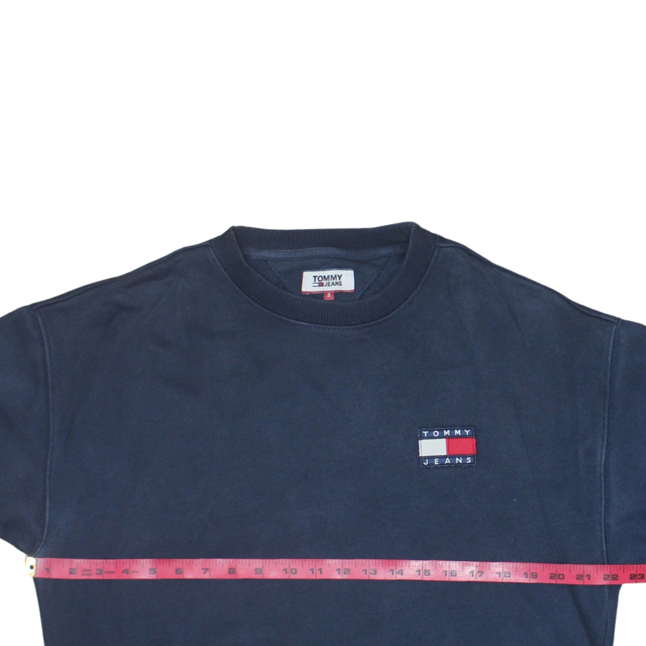 Tommy Jeans Men's Blue Crew Neck Sweatshirt Size S Classic Logo
