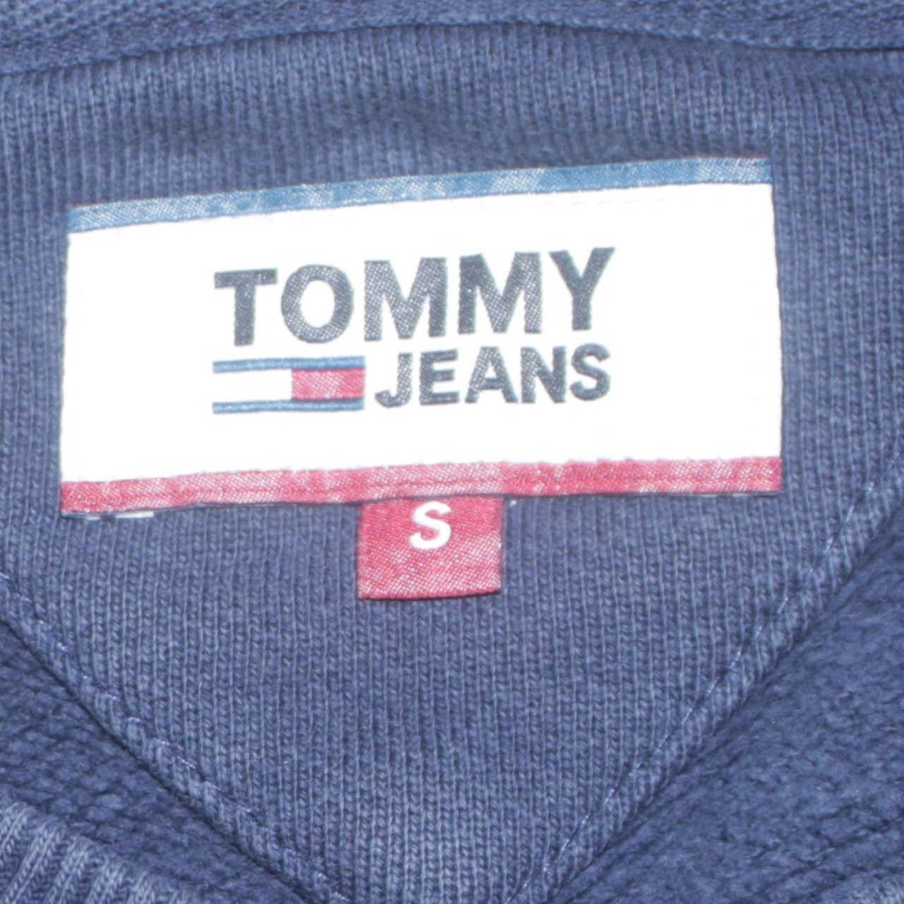 Tommy Jeans Men's Blue Crew Neck Sweatshirt Size S Classic Logo