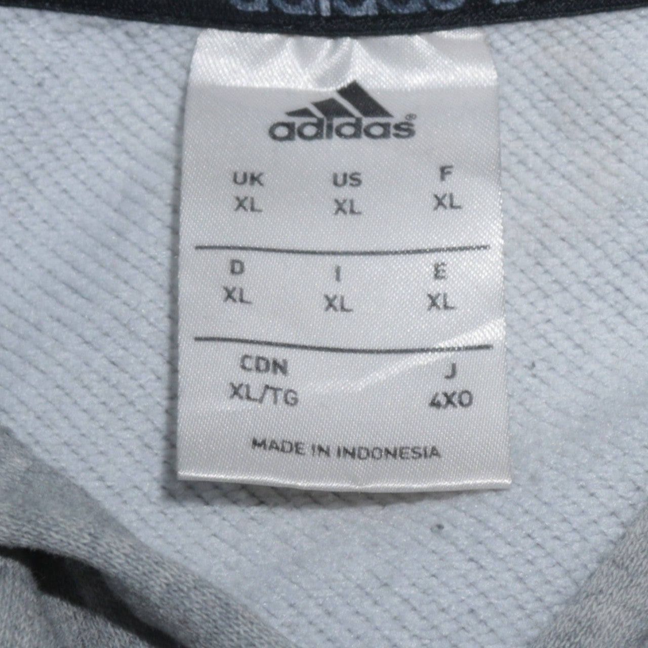 adidas Mens Grey Bulls Pullover Hoodie XL Basketball Fleece