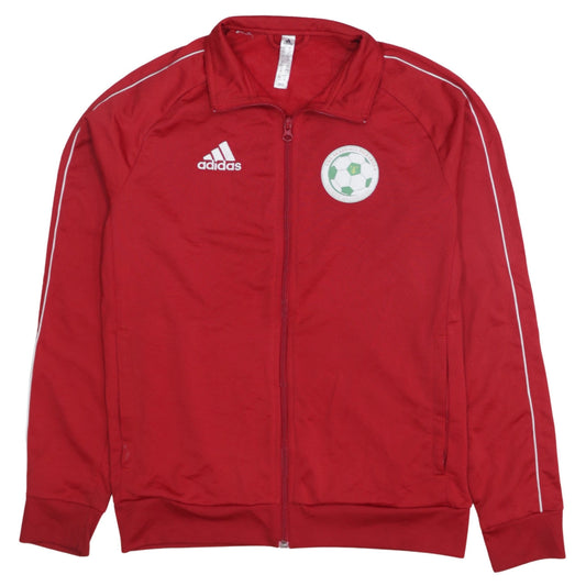 Adidas Boys Red Full Zip Football Sweatshirt 13-14 Years