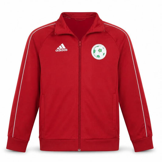 Adidas Boys Red Full Zip Football Sweatshirt 13-14 Years