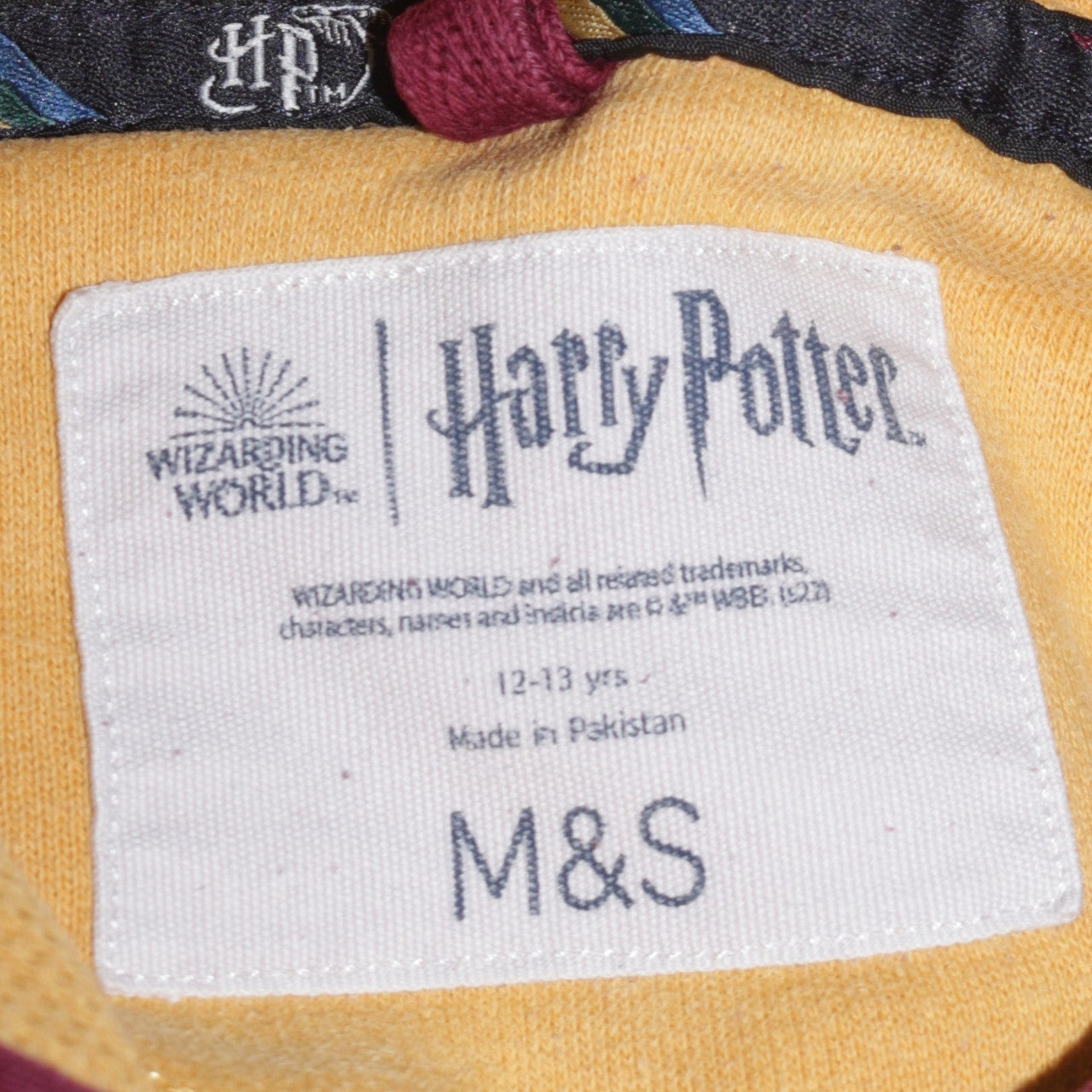 Marks and Spencer Boys Burgundy Gryffindor Pullover Hoodie 12-13 Years