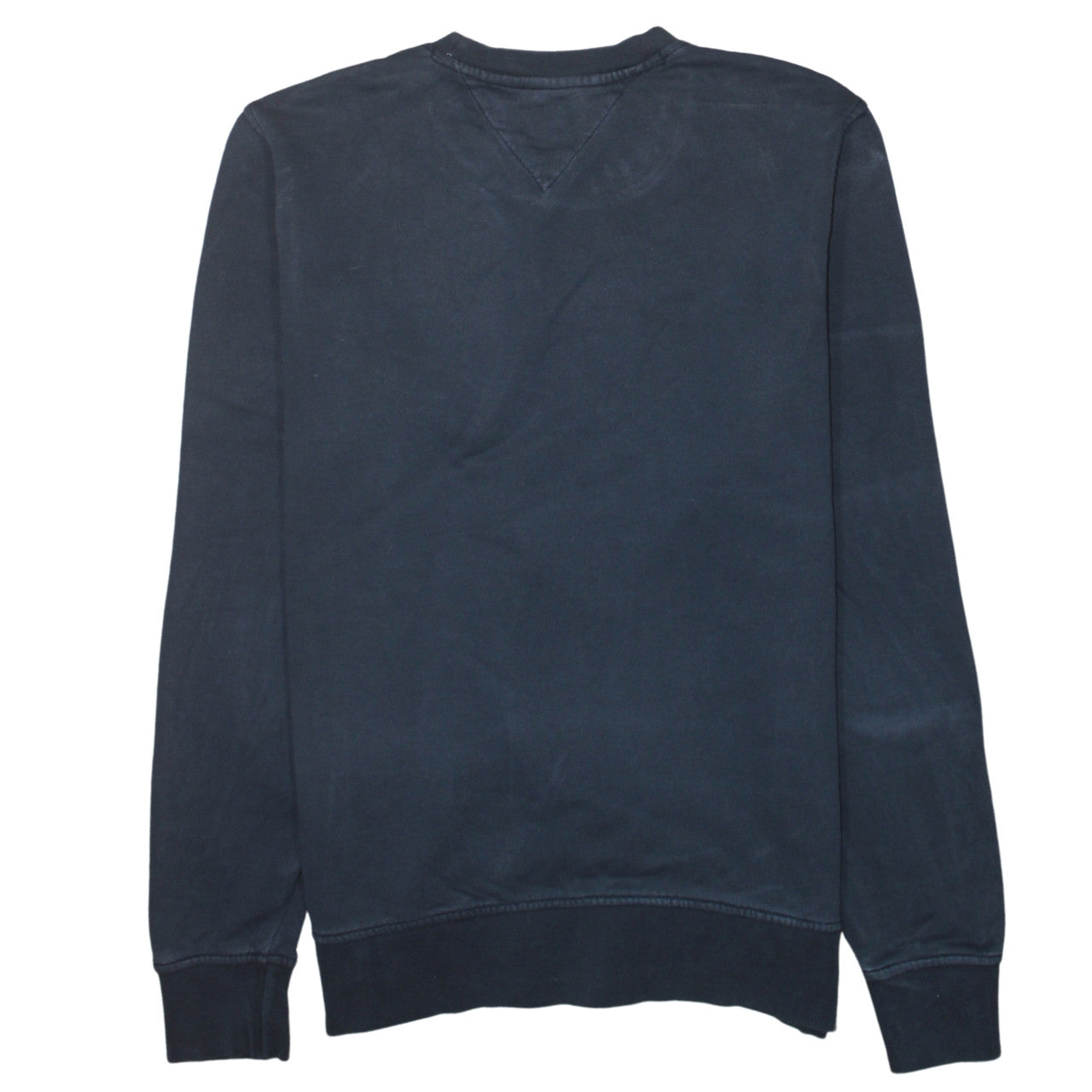 Tommy Hilfiger Men's Black Cotton Crew Neck Sweatshirt L Vintage Fit