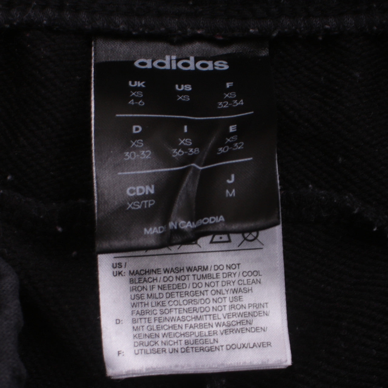 Adidas Womens Black XS Jogger Trousers Elastic Waist Comfort Fit