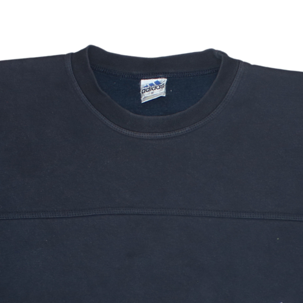 Adidas Mens Blue Crew Neck Pullover Sweatshirt Size M