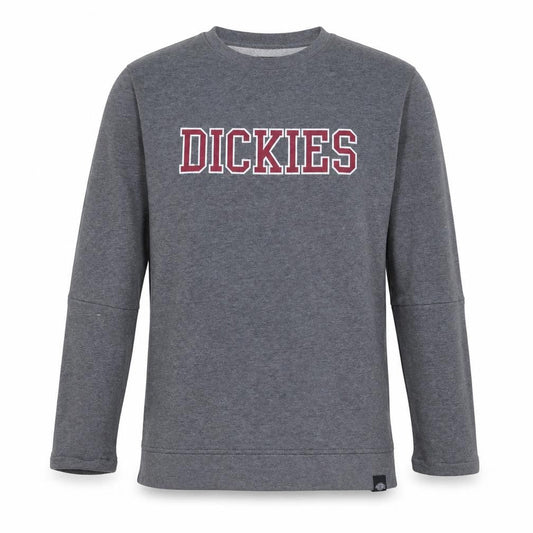 Dickies Men's Grey Logo Pullover Sweatshirt Medium