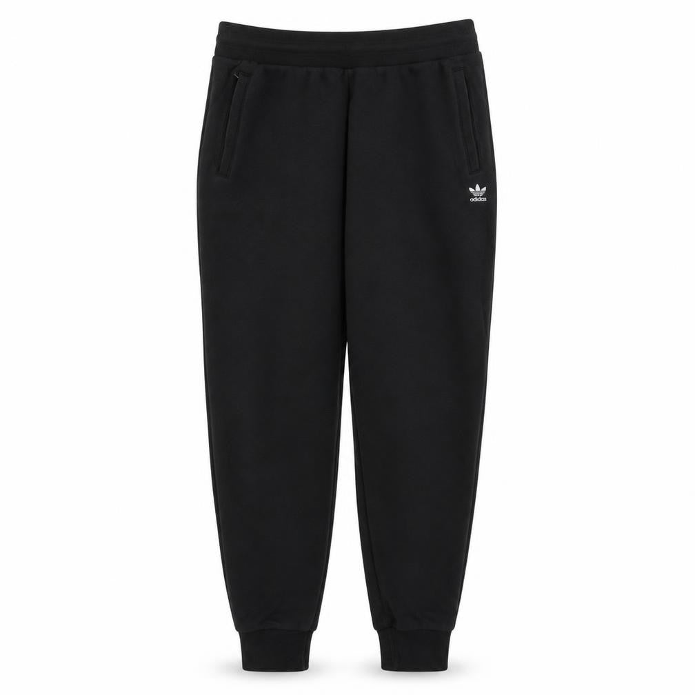 adidas Womens Black Jogger Sweatpants L Fleece Comfort Tapered Fit