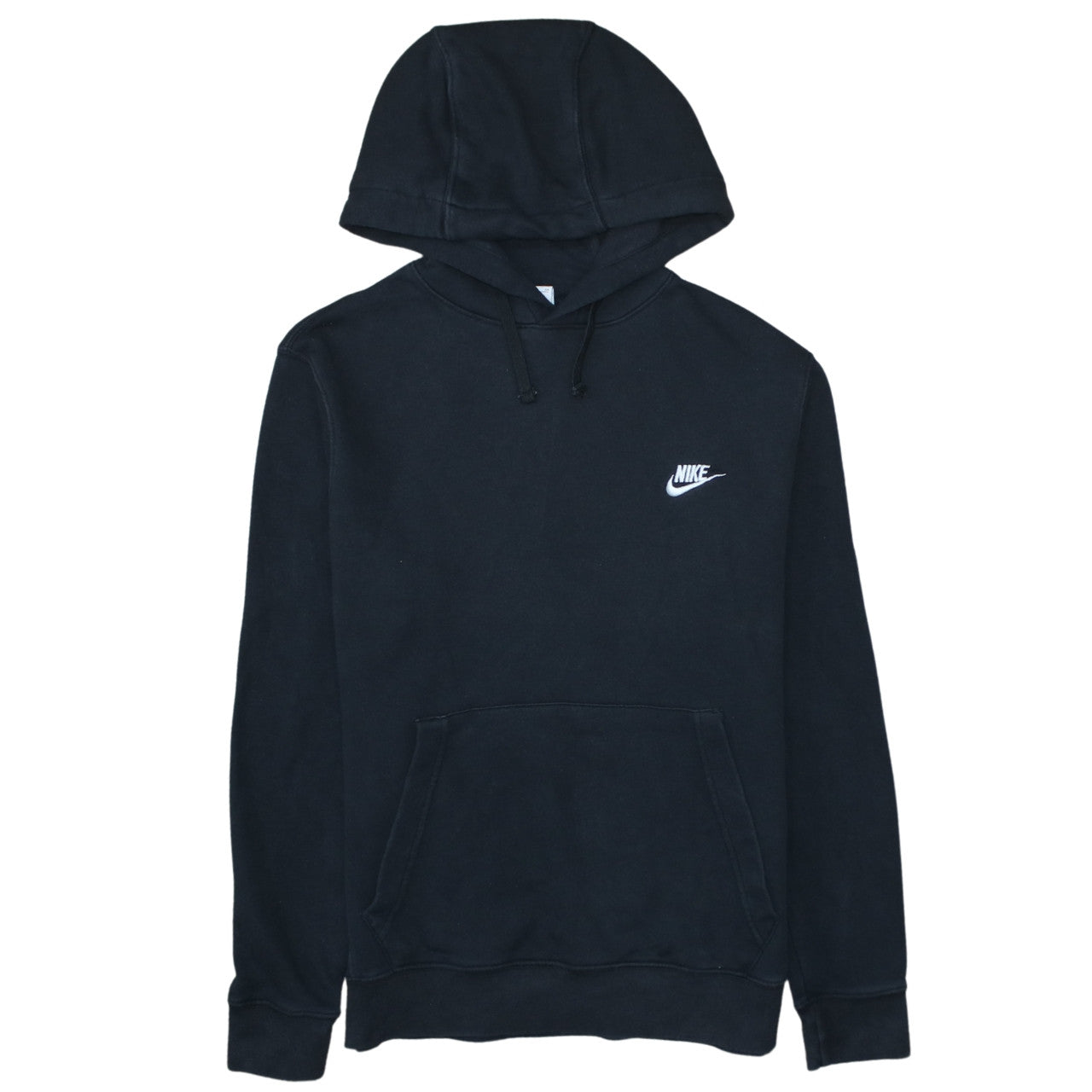 Nike Men's Black Pullover Hoodie Small Fleece Logo Sweatshirt