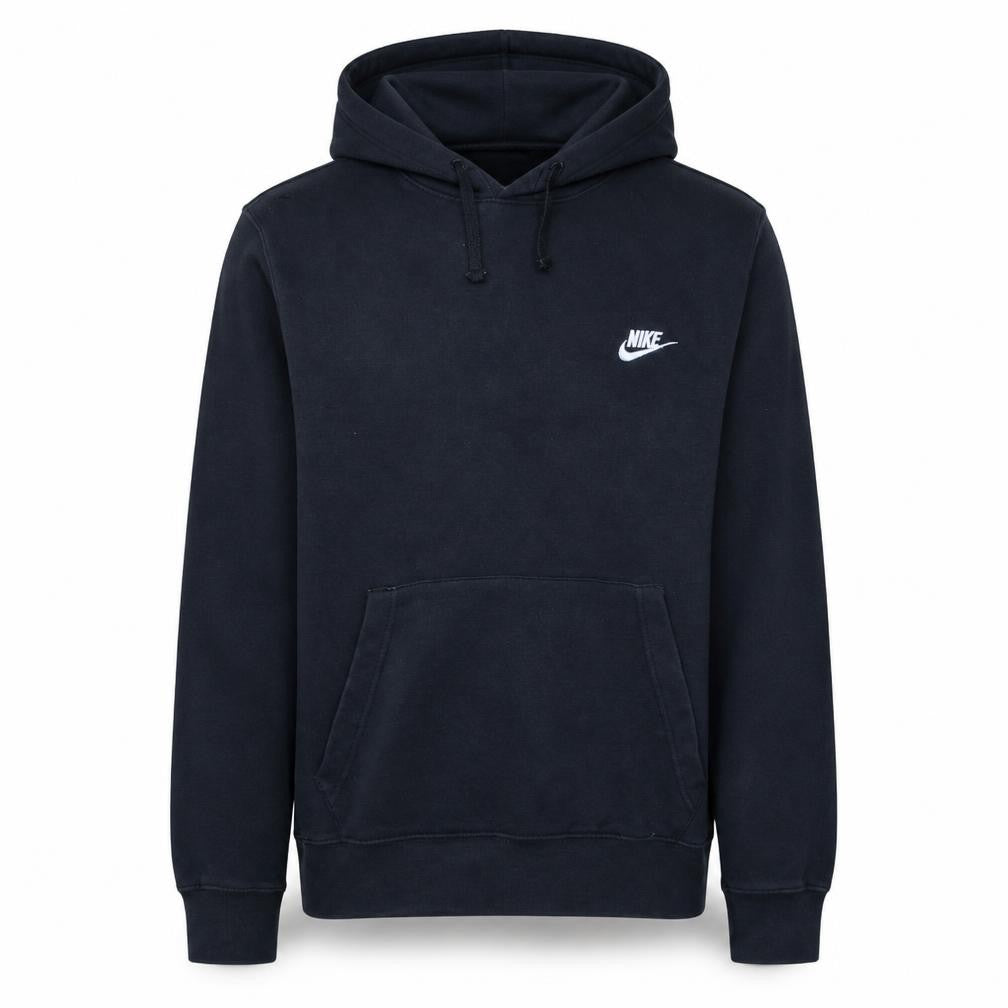 Nike Men's Black Pullover Hoodie Small Fleece Logo Sweatshirt