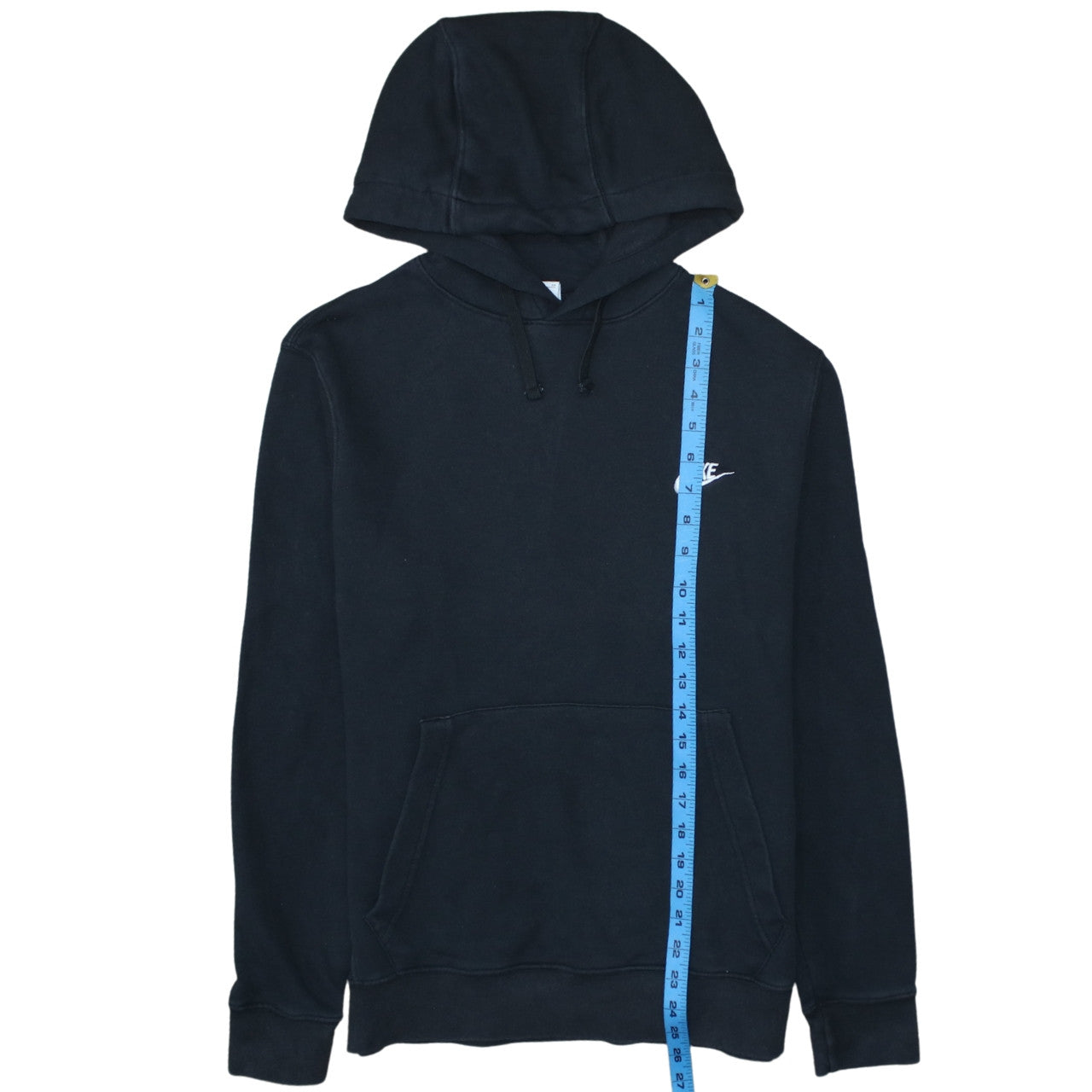 Nike Men's Black Pullover Hoodie Small Fleece Logo Sweatshirt
