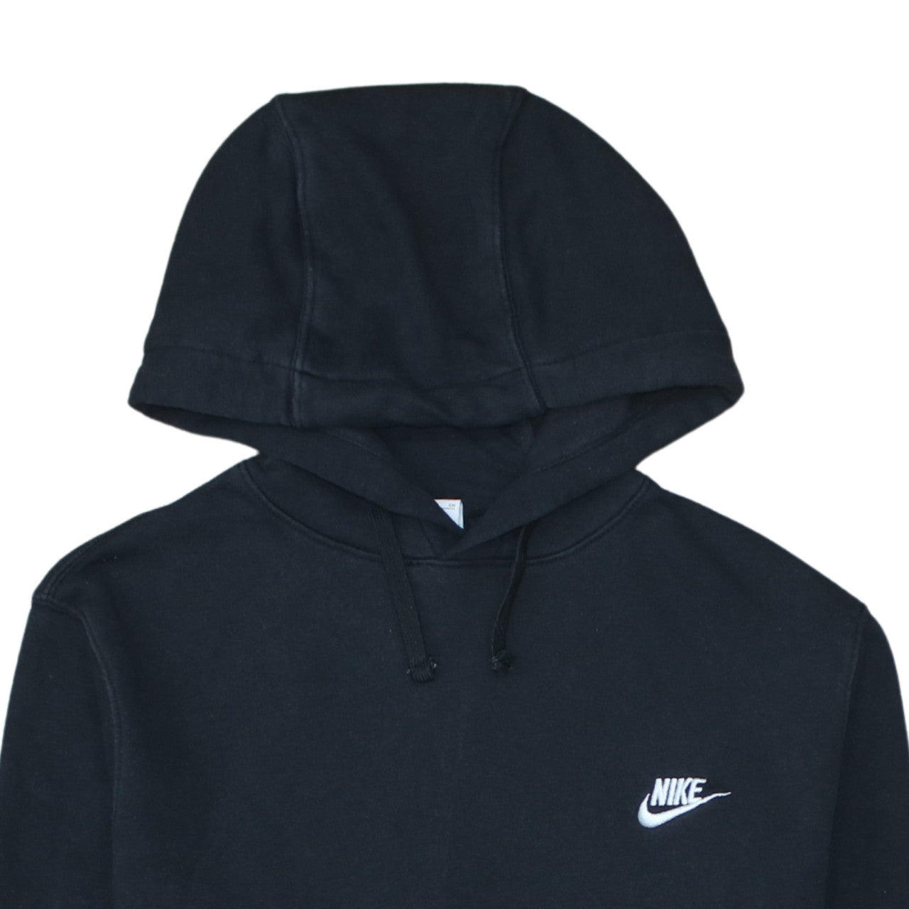 Nike Men's Black Pullover Hoodie Small Fleece Logo Sweatshirt