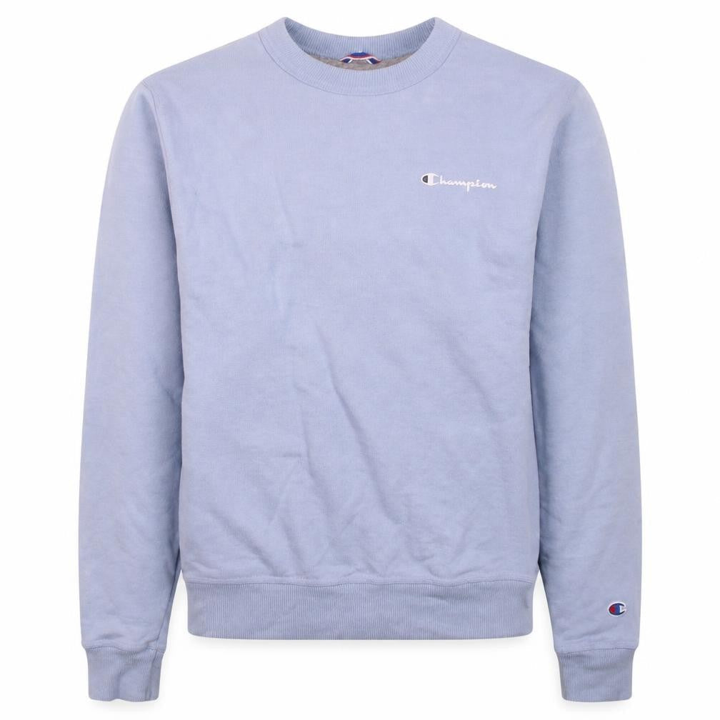 Champion Men Blue XS Pullover Sweatshirt Crew Neck Logo
