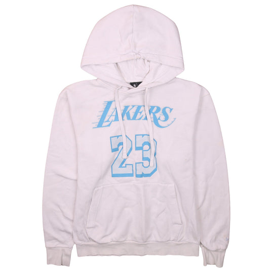 Nike NBA Lakers LeBron James 23 White Men's Pullover Hoodie S