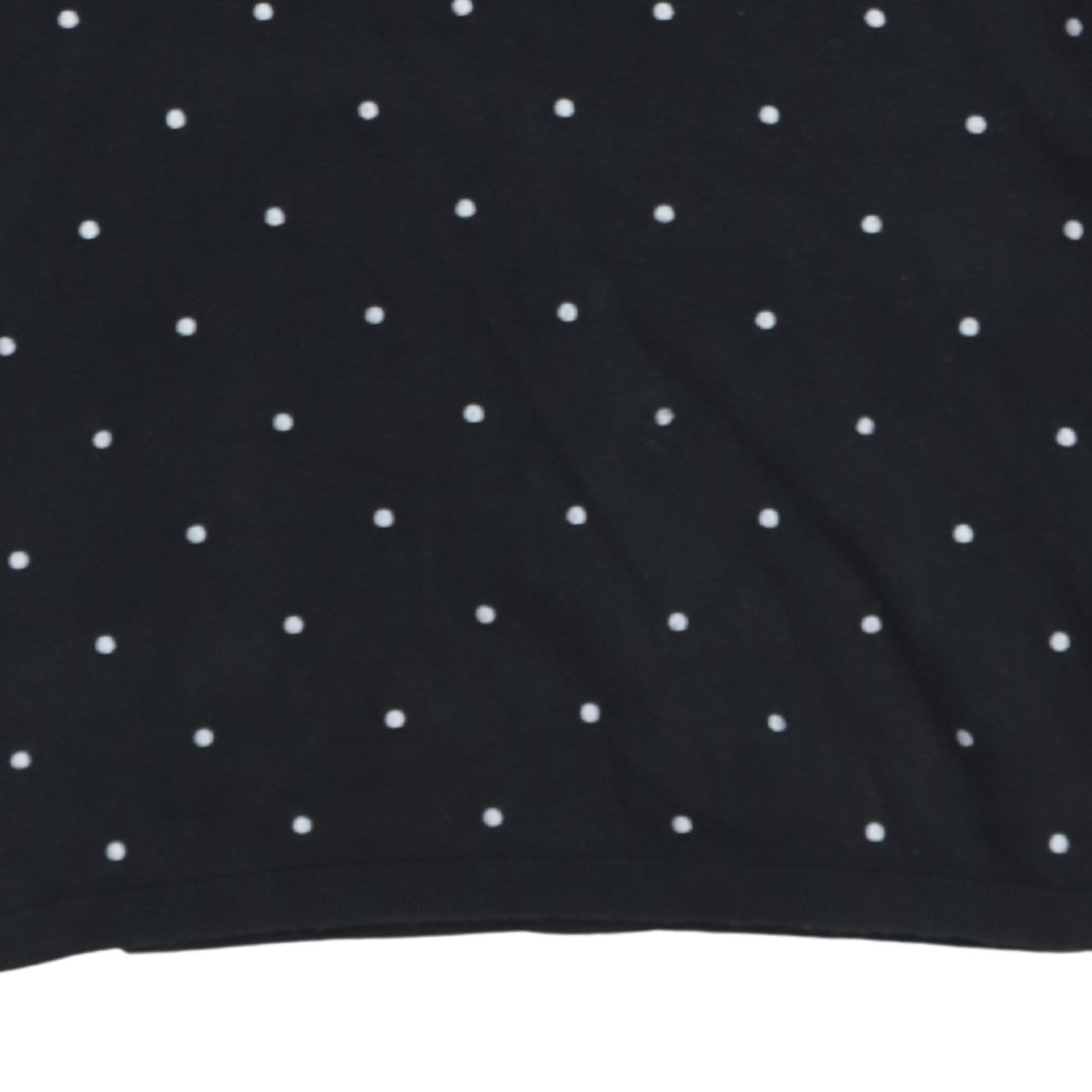 Tommy Hilfiger Women Black Polka Dot Cotton V-Neck Jumper M