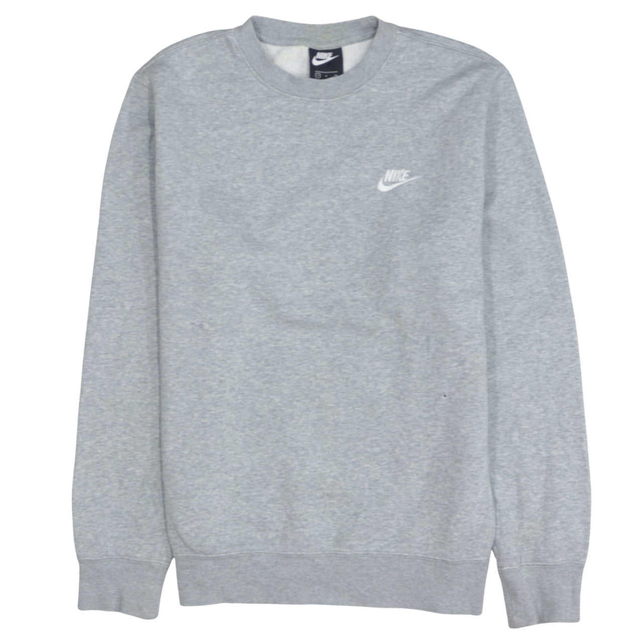 Nike Men's Grey Crew Neck Pullover Sweatshirt Size S