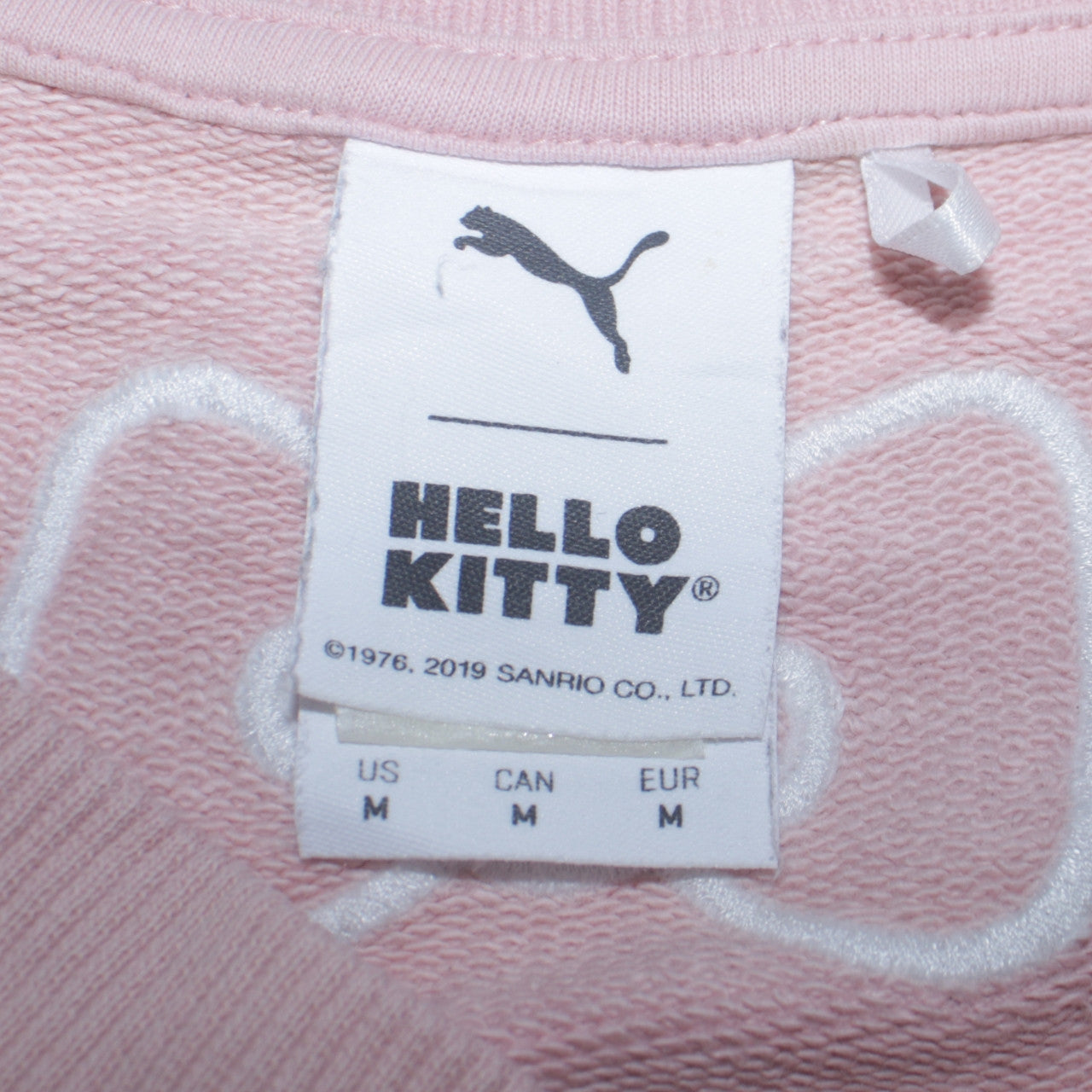 Puma Hello Kitty Women's Pink Crew Neck Sweatshirt Size M