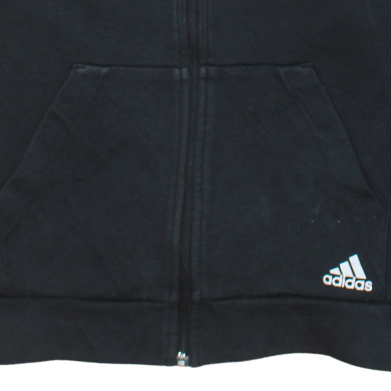Adidas Womens Black Small Full Zip Hoodie Sweatshirt with Logo