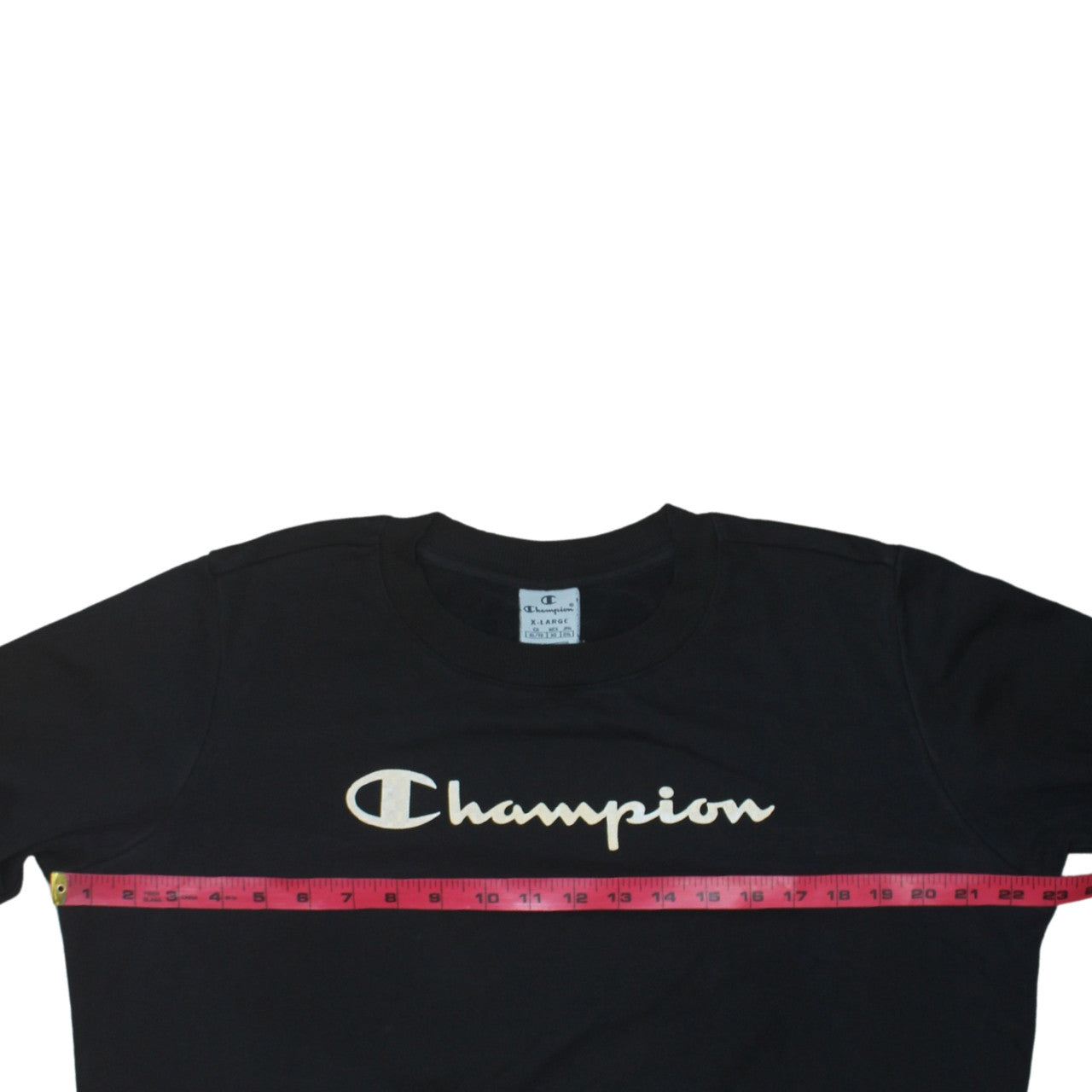 Champion Men Black XL Pullover Crew Neck Sweatshirt