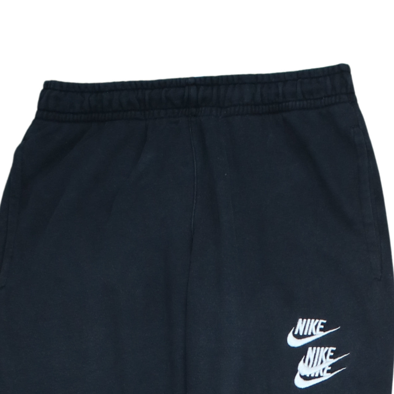 Nike Men's Black Jogger Sweatpants S Regular Fit Fleece Tapered