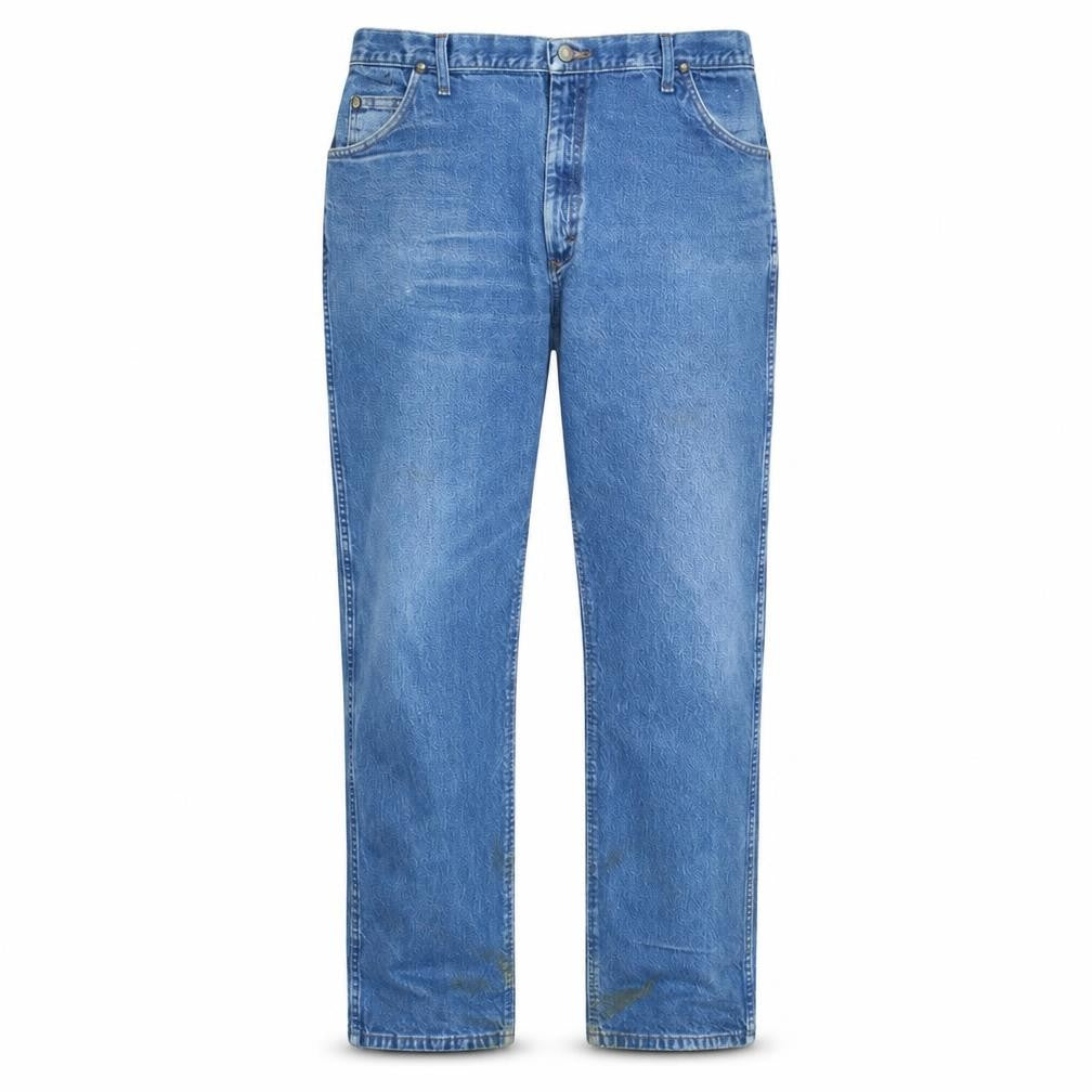 Wrangler Men's Blue Regular Fit Straight Jeans 40W 34L