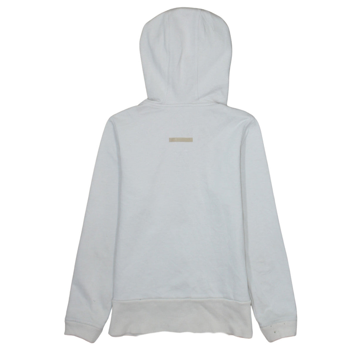Adidas Girls White Full Zip Hoodie M Sports Casual Lightweight