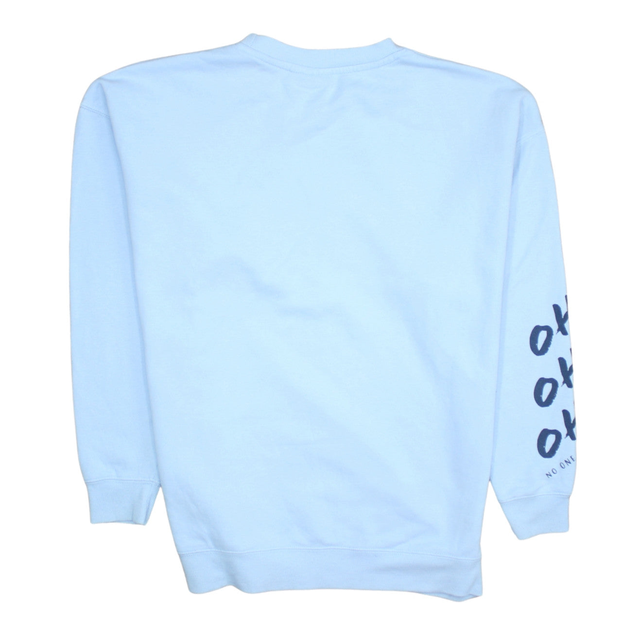 Disney Stitch Light Blue Women's Sweatshirt Size S Crew Neck Pullover