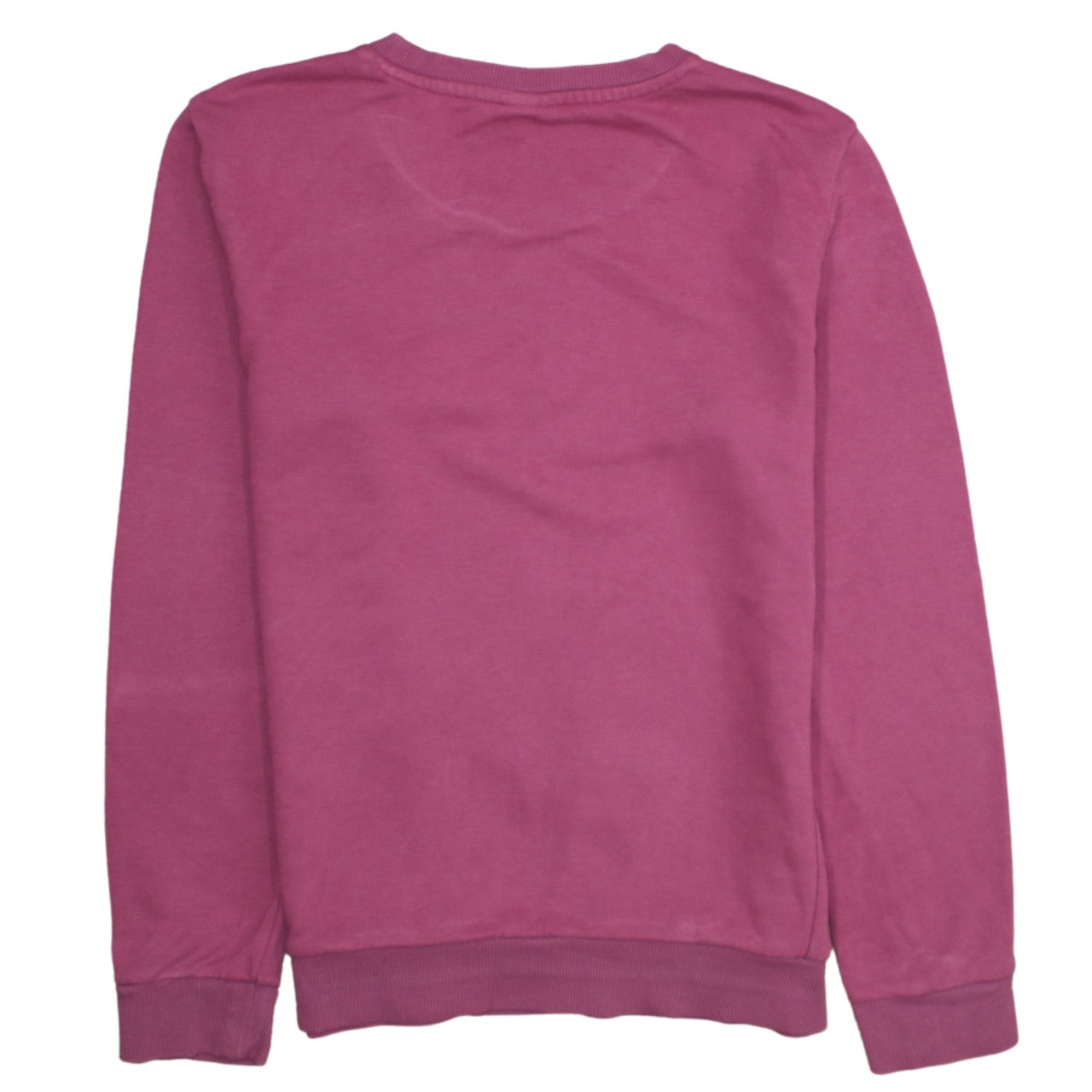 Adidas Womens Pink Crew Neck Long Sleeve Pullover Sweatshirt M 12-14