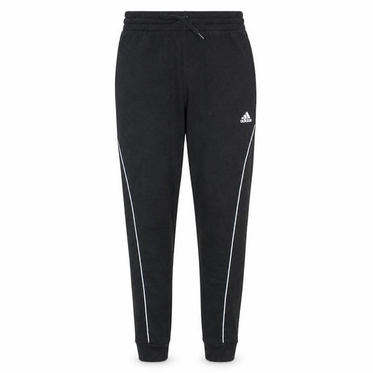 Front view of Adidas Men Black Jogger Trousers S Regular Fit Casual Sportswear