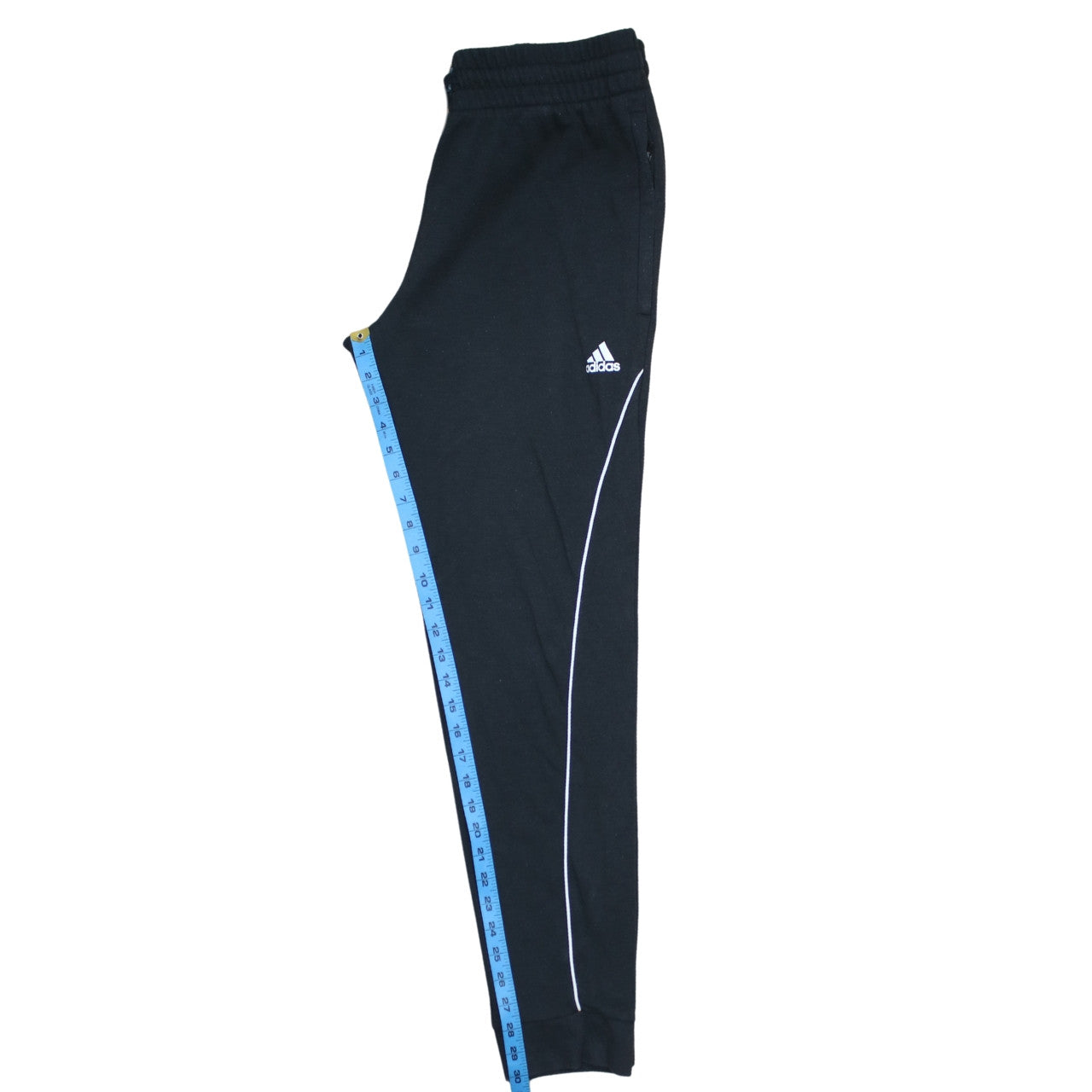 Adidas Men Black Jogger Trousers S Regular Fit Casual Sportswear