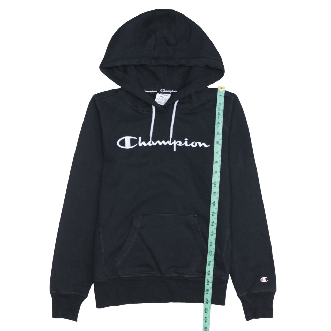 Champion Women's Black Small Pullover Hoodie with Logo