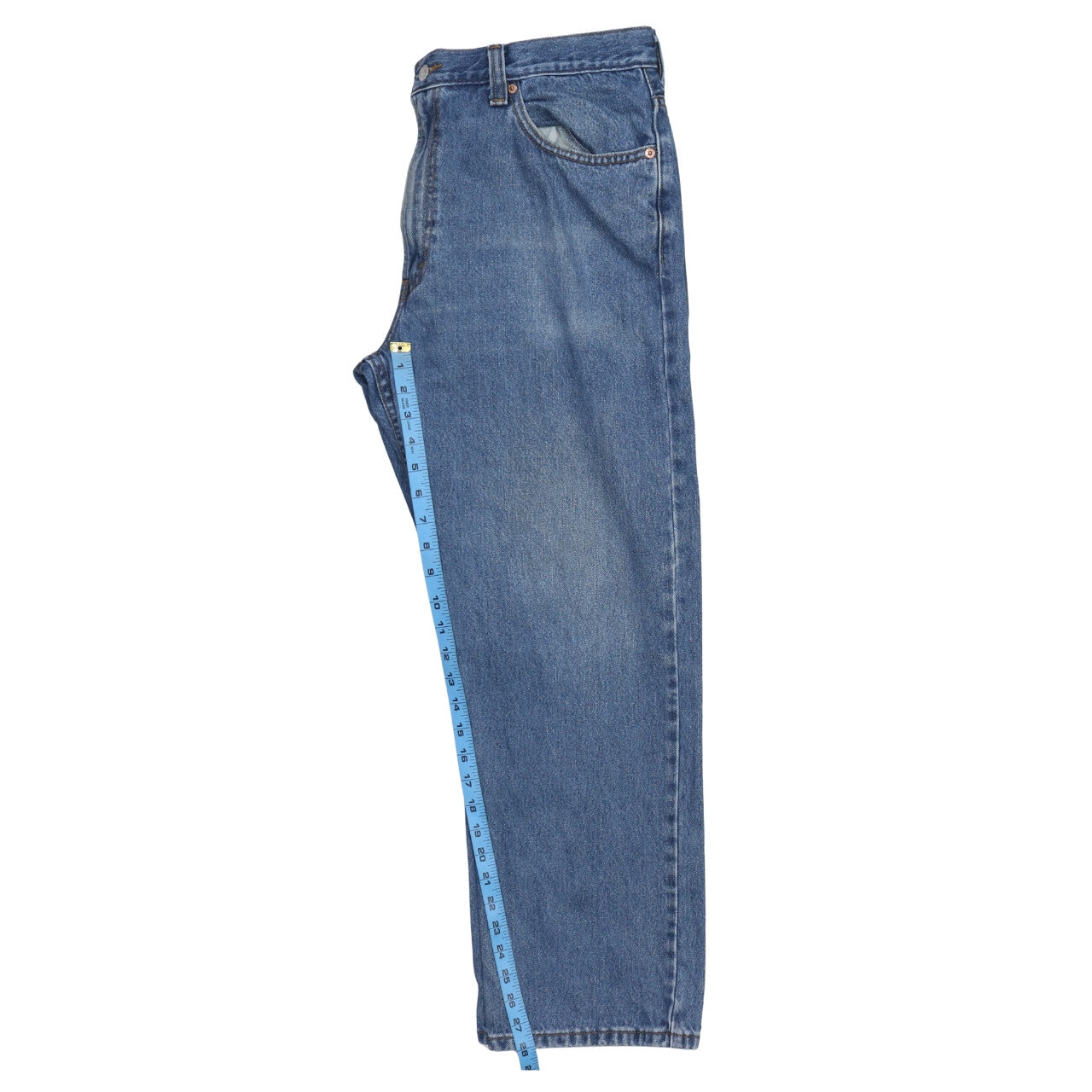 Levi's 505 Regular Fit Blue Denim Jeans Men W38 L29 Straight Leg