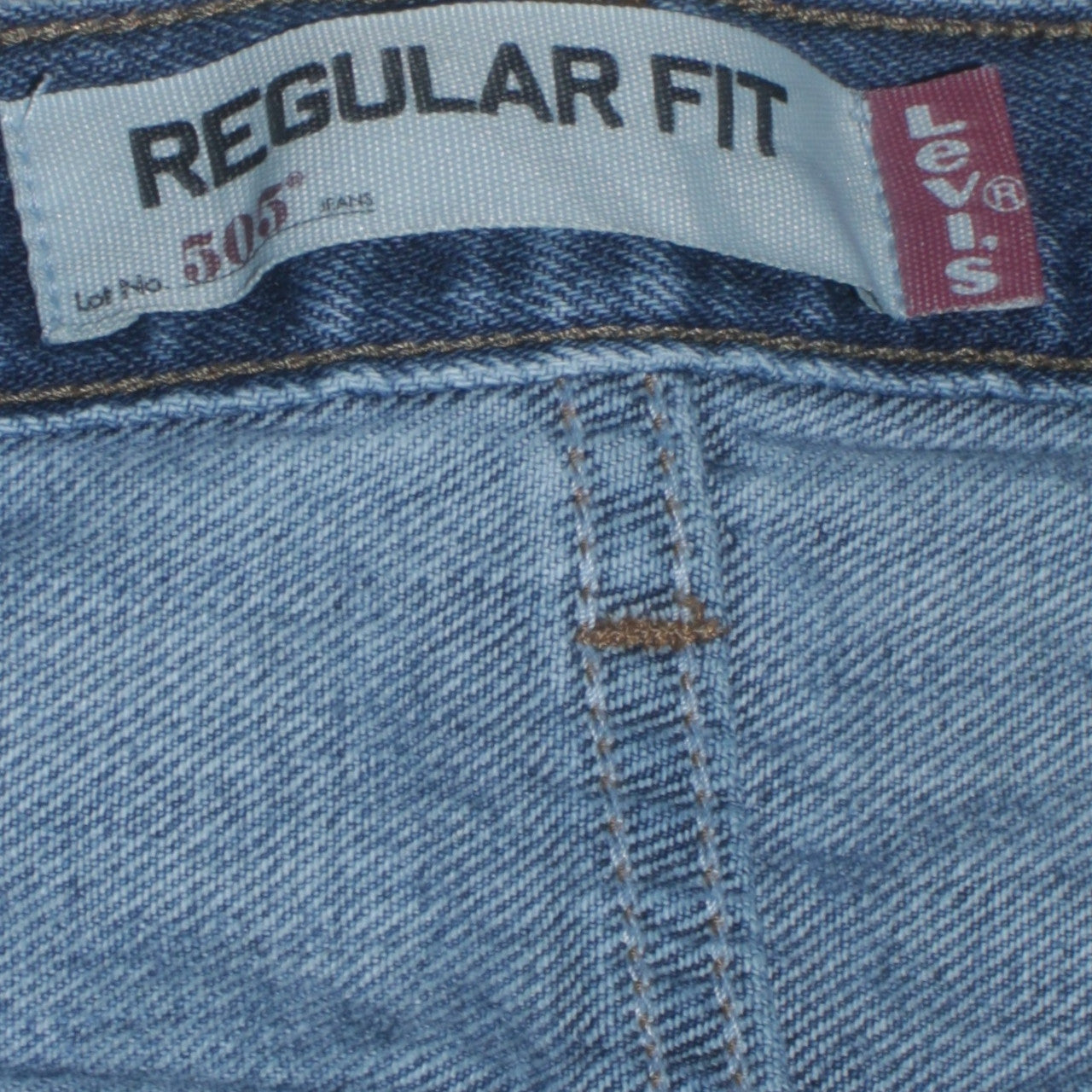 Levi's 505 Regular Fit Blue Denim Jeans Men W38 L29 Straight Leg