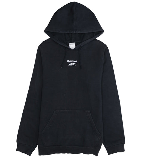 Reebok Men's Black Pullover Hoodie M Logo Sportswear