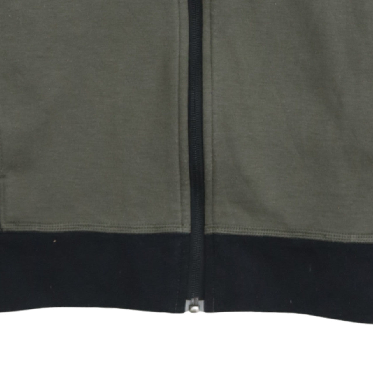 The North Face Boys Green Full Zip Hoodie Size L Cotton Blend Outdoor Hooded Sweatshirt
