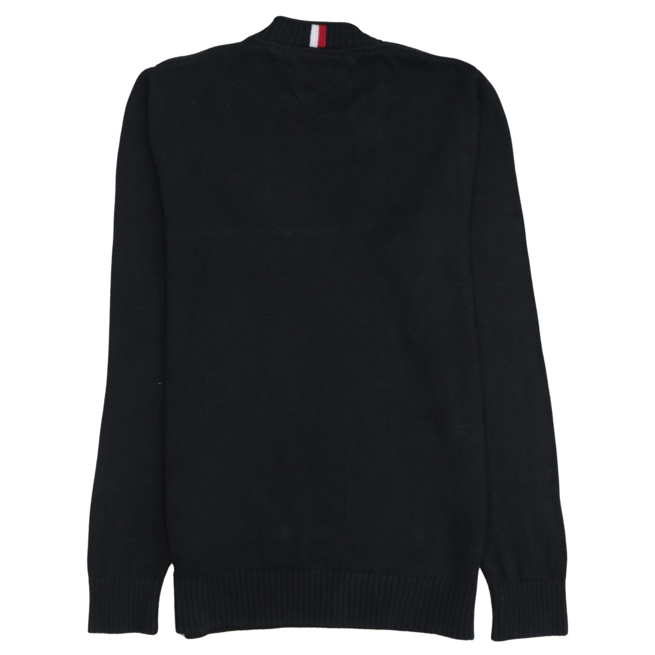 Tommy Hilfiger Men's Black Organic Cotton Crew Neck Jumper Size S
