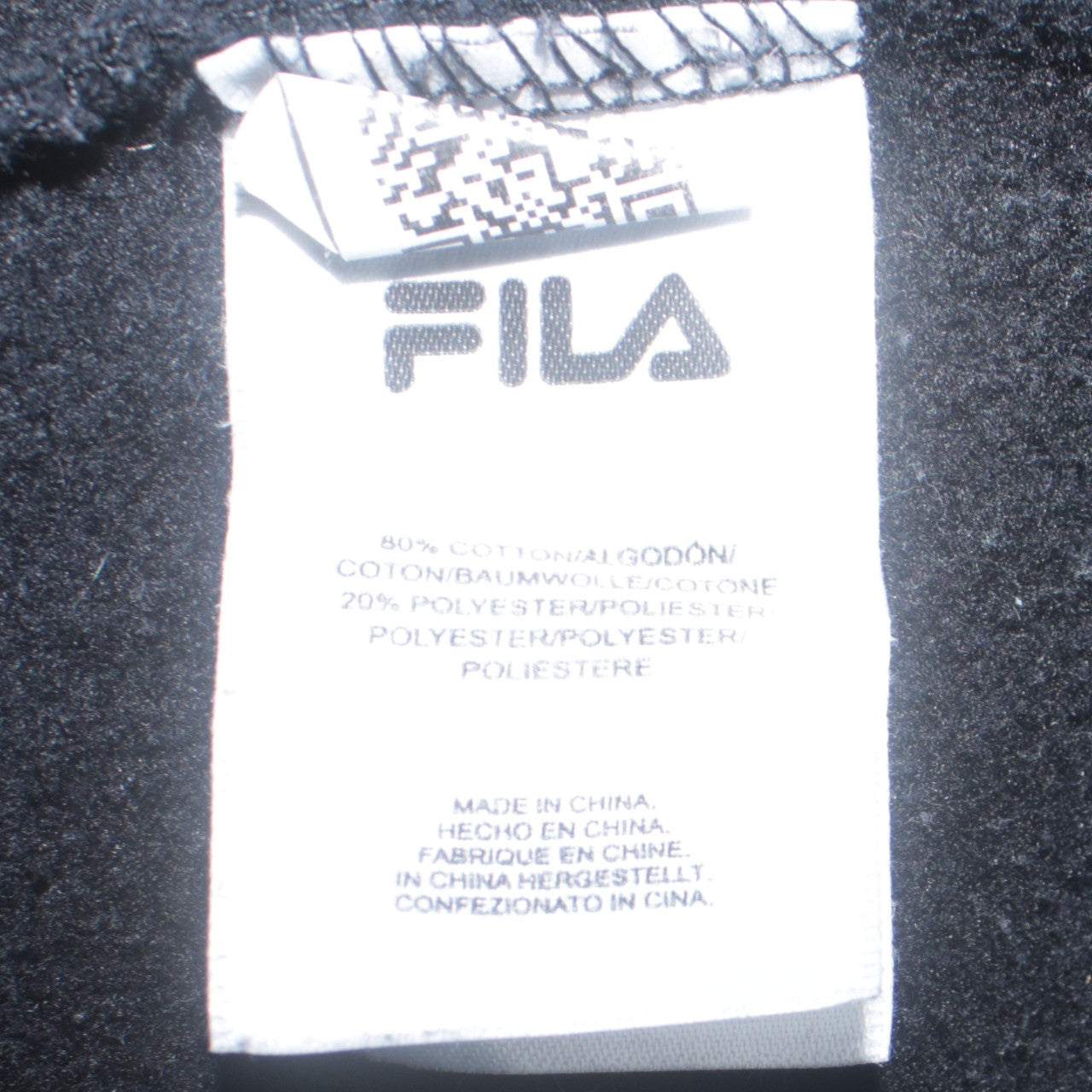 Fila Women’s Pink Black Colourblock Pullover Hoodie Size M